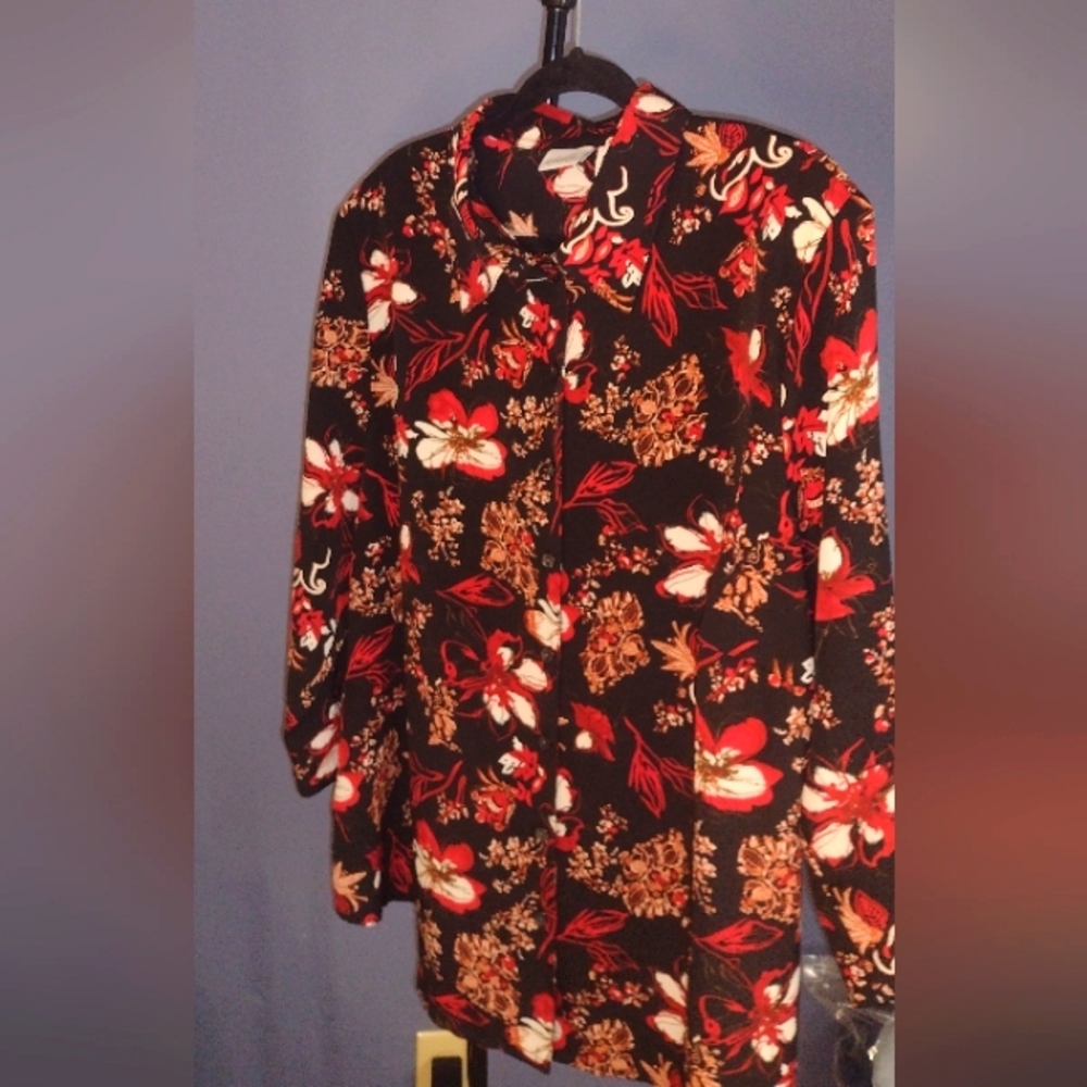 NWT women's Kim Rogers button down shirt size 24W